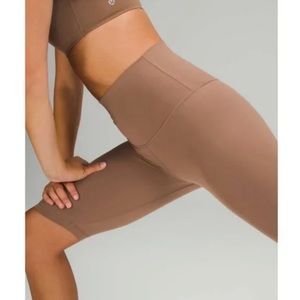 Lulu lemon tan/brown biker shorts